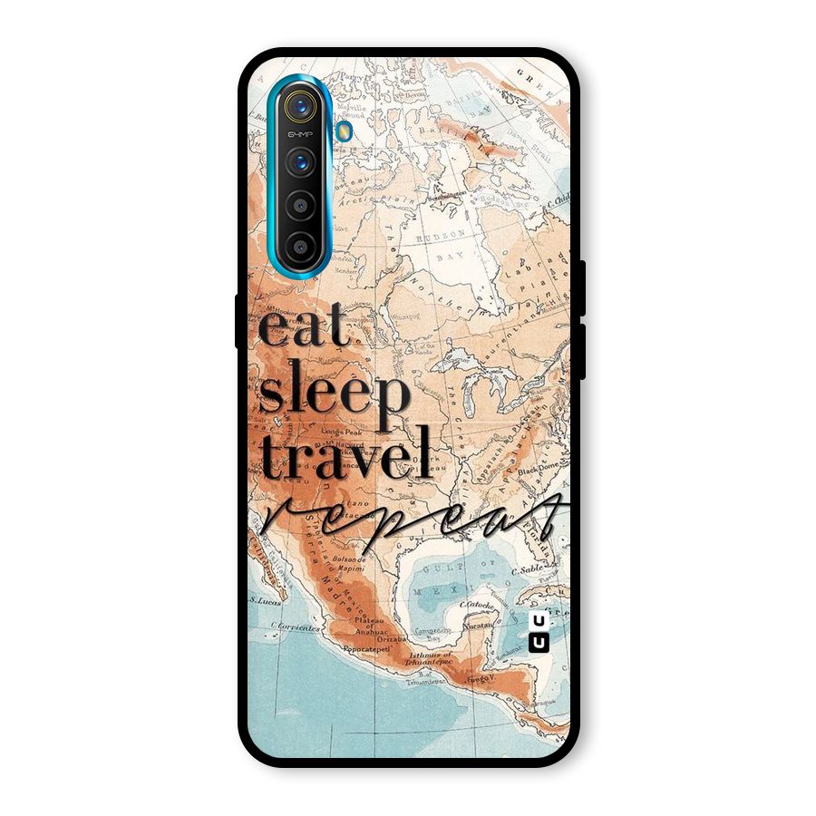Travel Repeat Glass Back Case for Realme X2