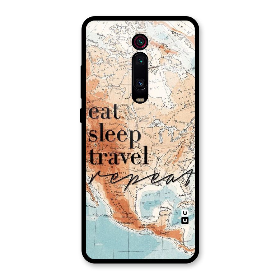 Travel Repeat Glass Back Case for Redmi K20
