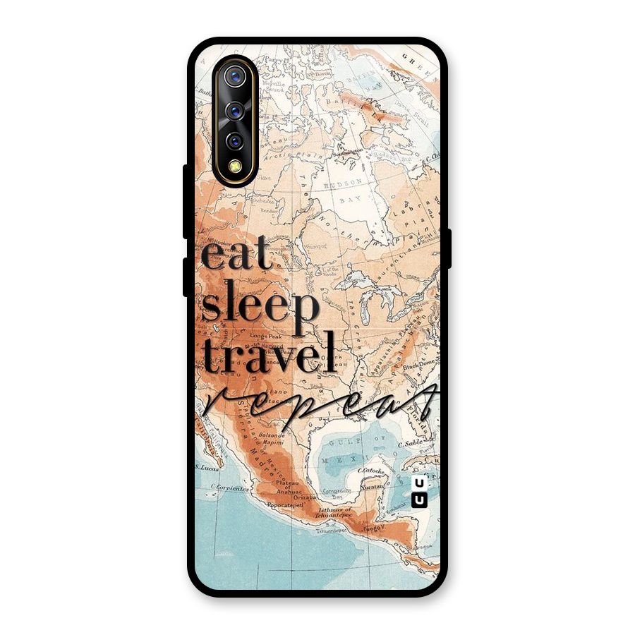 Travel Repeat Glass Back Case for Vivo S1