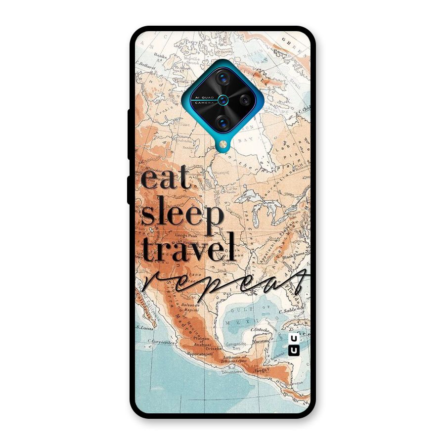 Travel Repeat Glass Back Case for Vivo S1 Pro