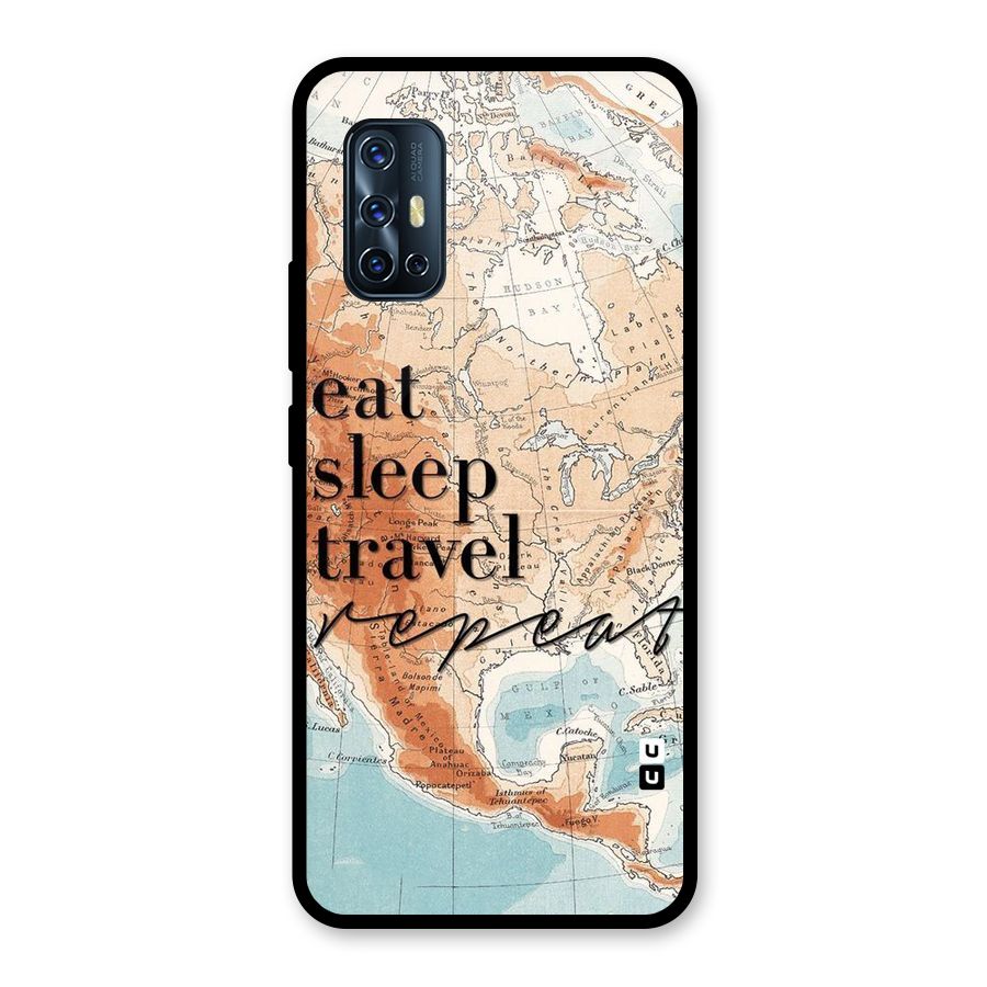 Travel Repeat Glass Back Case for Vivo V17