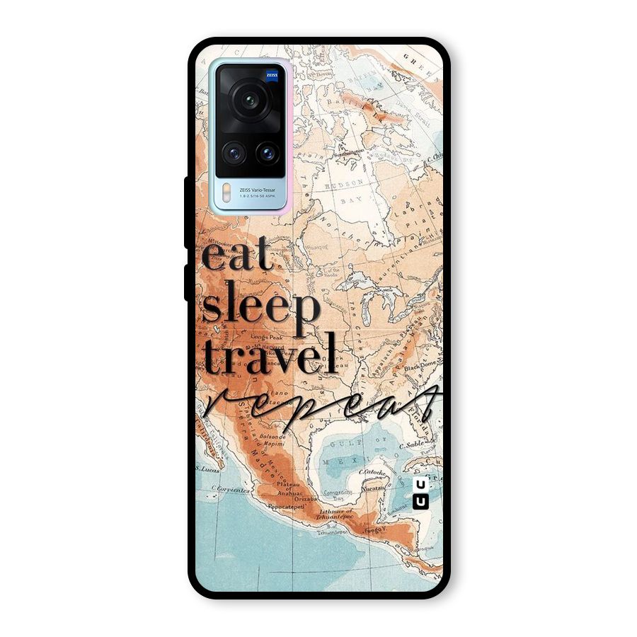 Travel Repeat Glass Back Case for Vivo X60