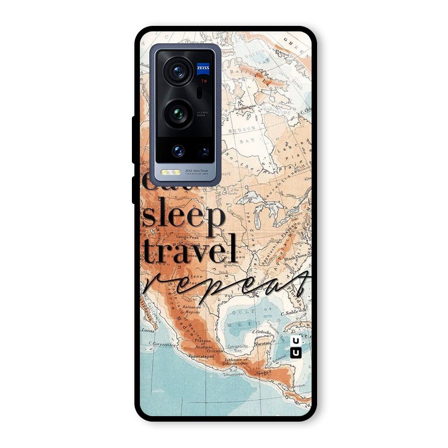 Travel Repeat Glass Back Case for Vivo X60 Pro Plus