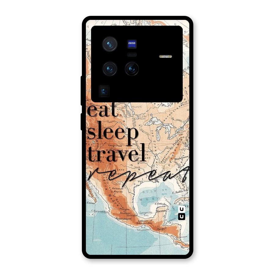 Travel Repeat Glass Back Case for Vivo X80 Pro