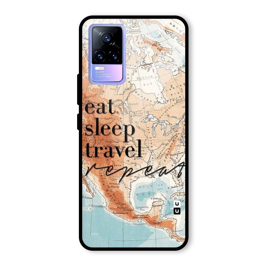 Travel Repeat Glass Back Case for Vivo Y73