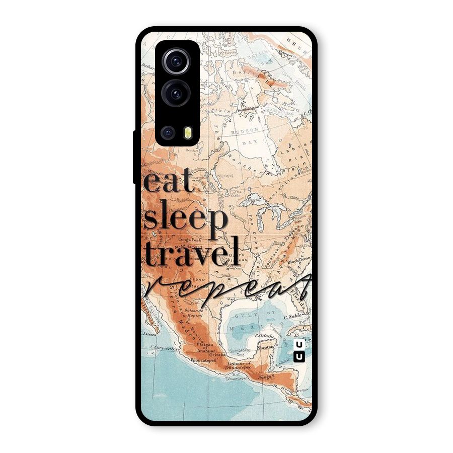Travel Repeat Glass Back Case for Vivo iQOO Z3
