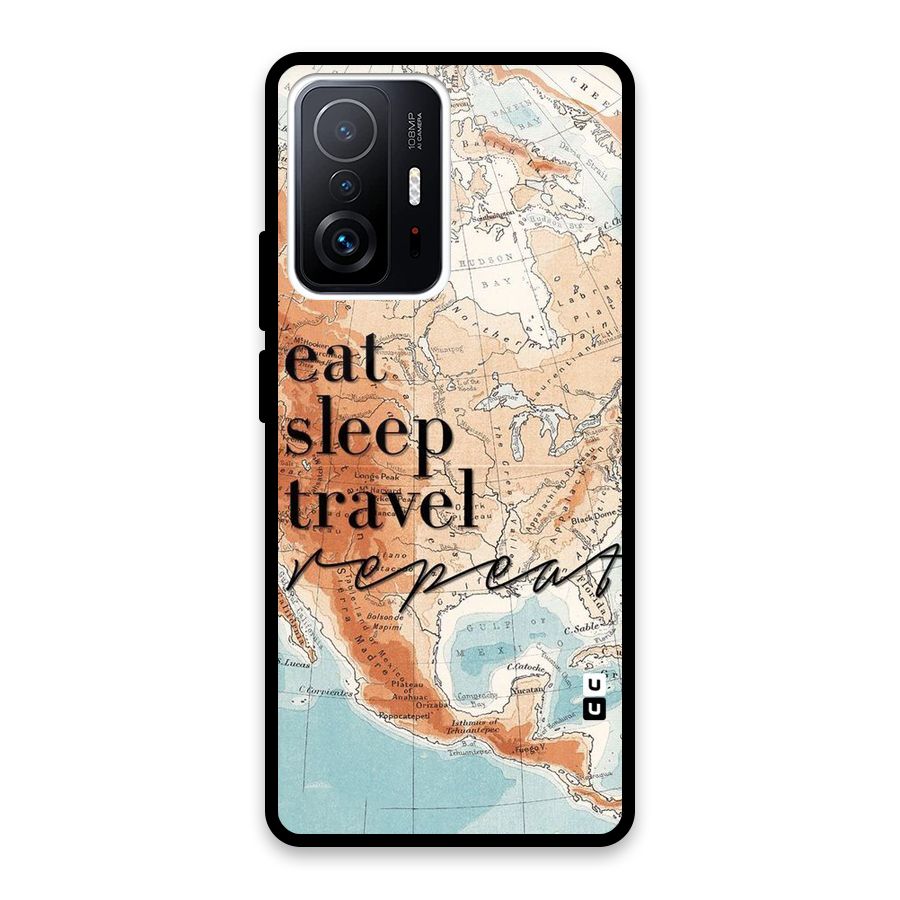 Travel Repeat Glass Back Case for Xiaomi 11T Pro