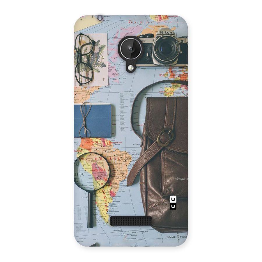 Travel Requisites Back Case for Micromax Canvas Spark Q380