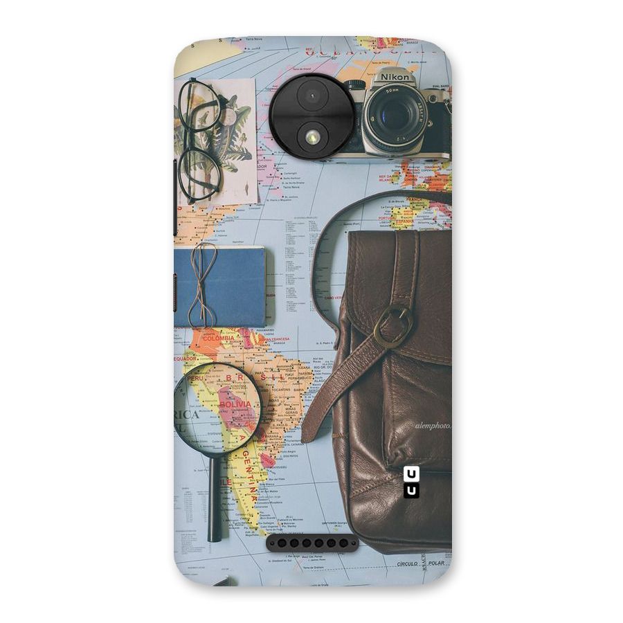 Travel Requisites Back Case for Moto C