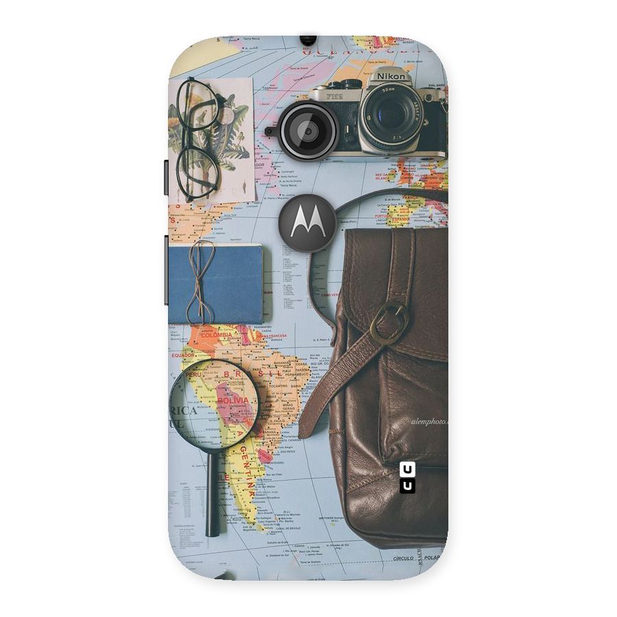 Travel Requisites Back Case for Moto E 2nd Gen