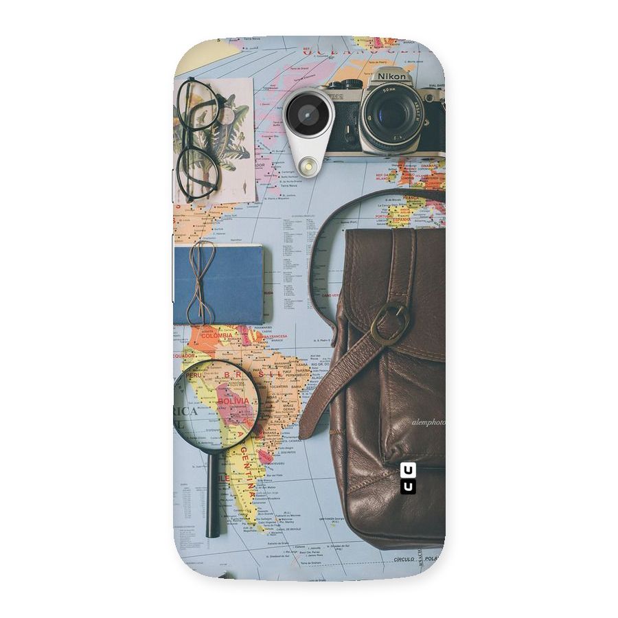 Travel Requisites Back Case for Moto G 2nd Gen