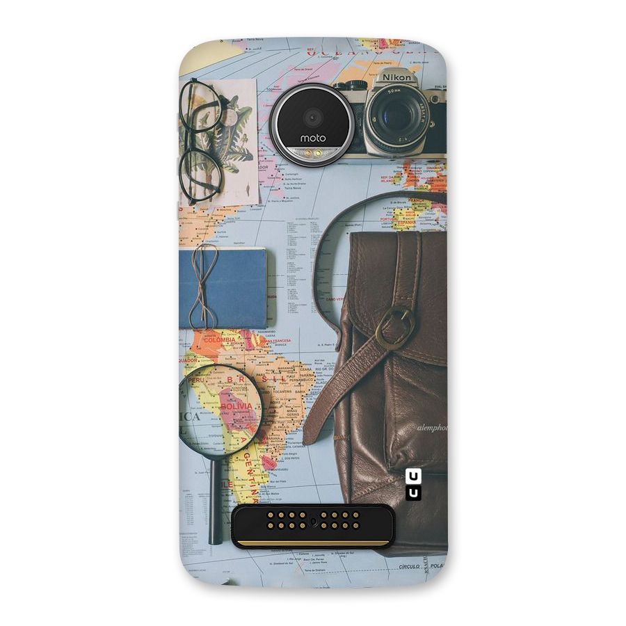 Travel Requisites Back Case for Moto Z Play