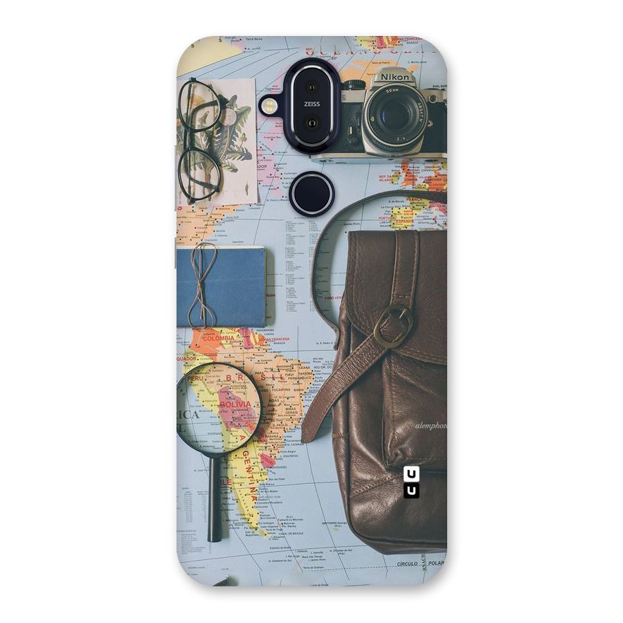 Travel Requisites Back Case for Nokia 8.1