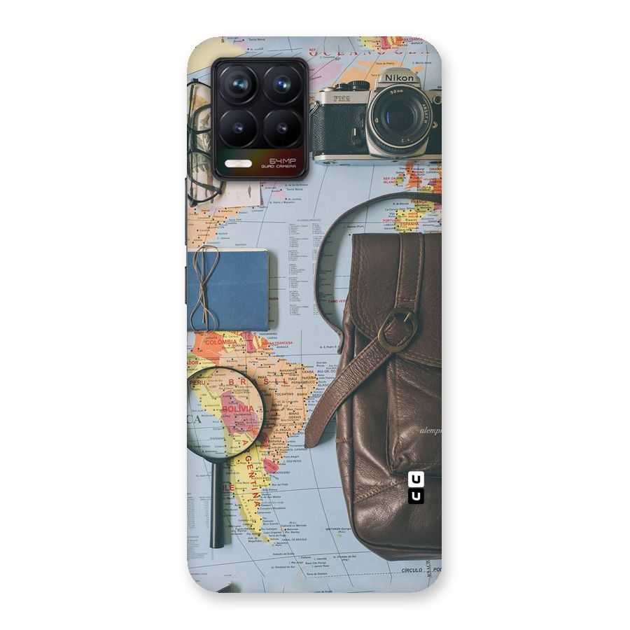 Travel Requisites Back Case for Realme 8