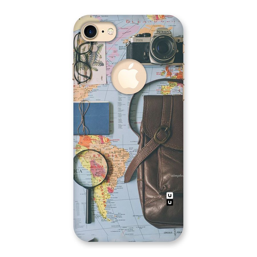 Travel Requisites Back Case for iPhone 7 Logo Cut
