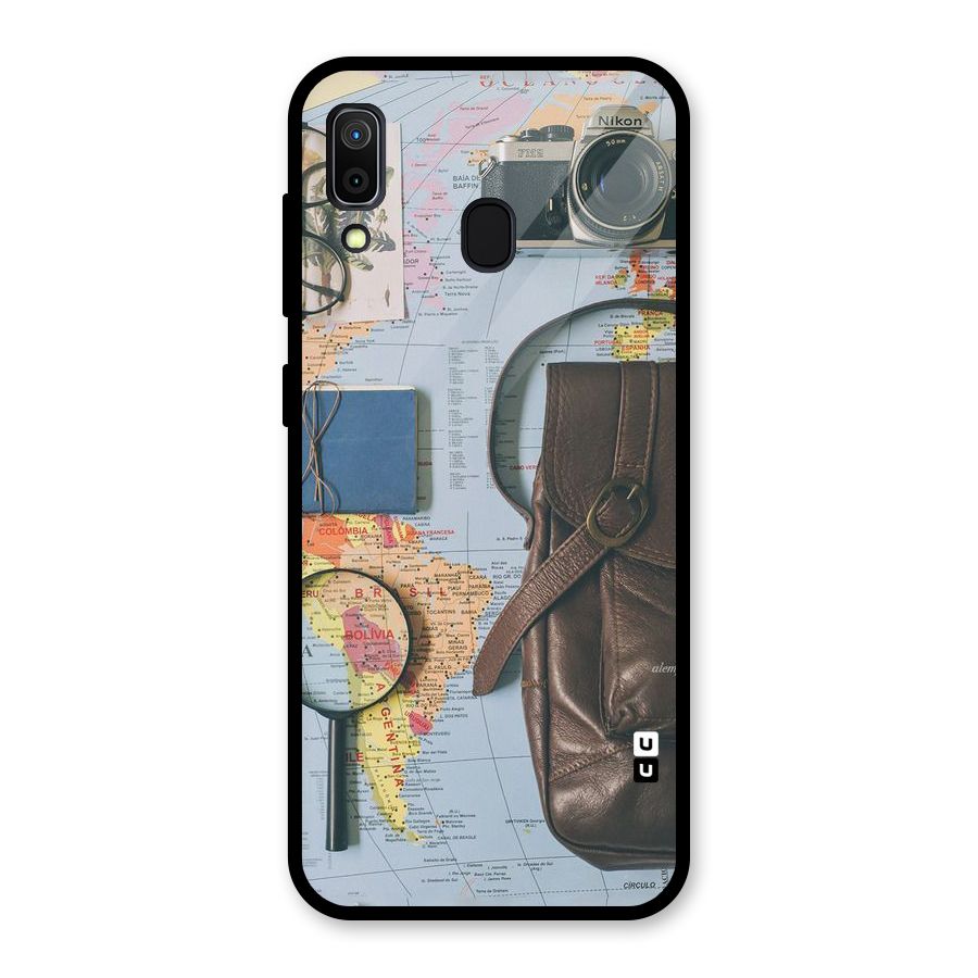 Travel Requisites Glass Back Case for Galaxy A30