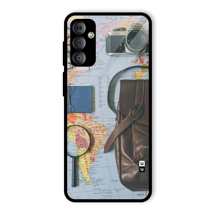 Travel Requisites Glass Back Case for Galaxy F23