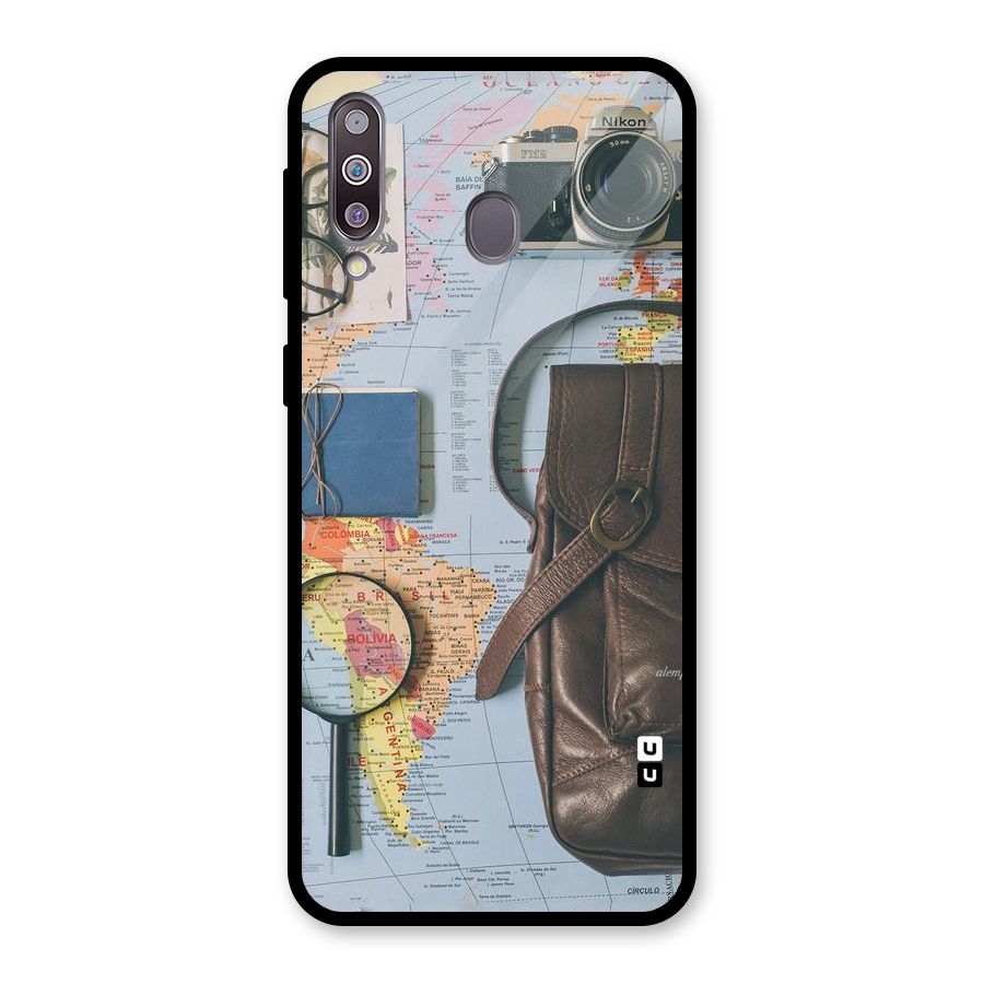 Travel Requisites Glass Back Case for Galaxy M30