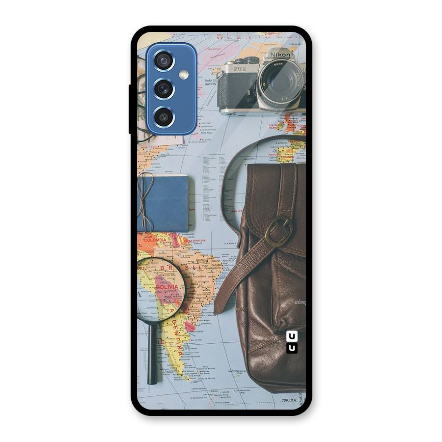 Travel Requisites Glass Back Case for Galaxy M52 5G