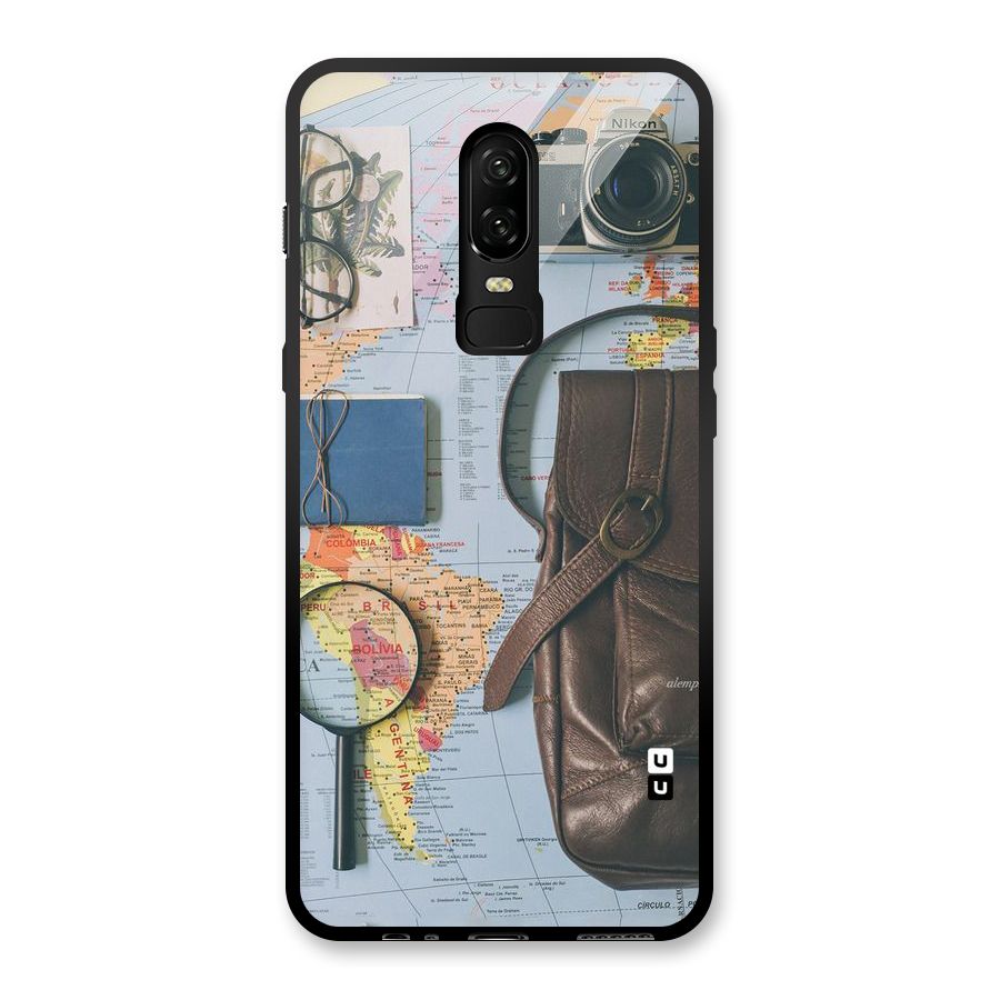 Travel Requisites Glass Back Case for OnePlus 6