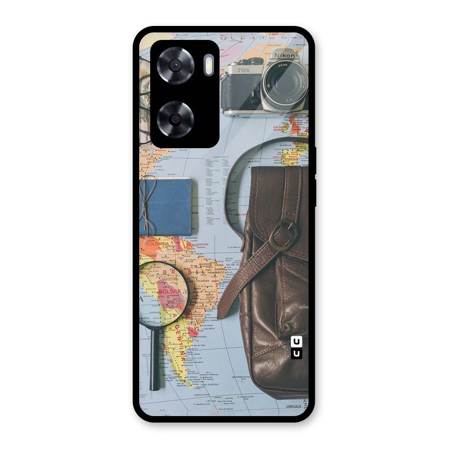 Travel Requisites Glass Back Case for Oppo A57 2022