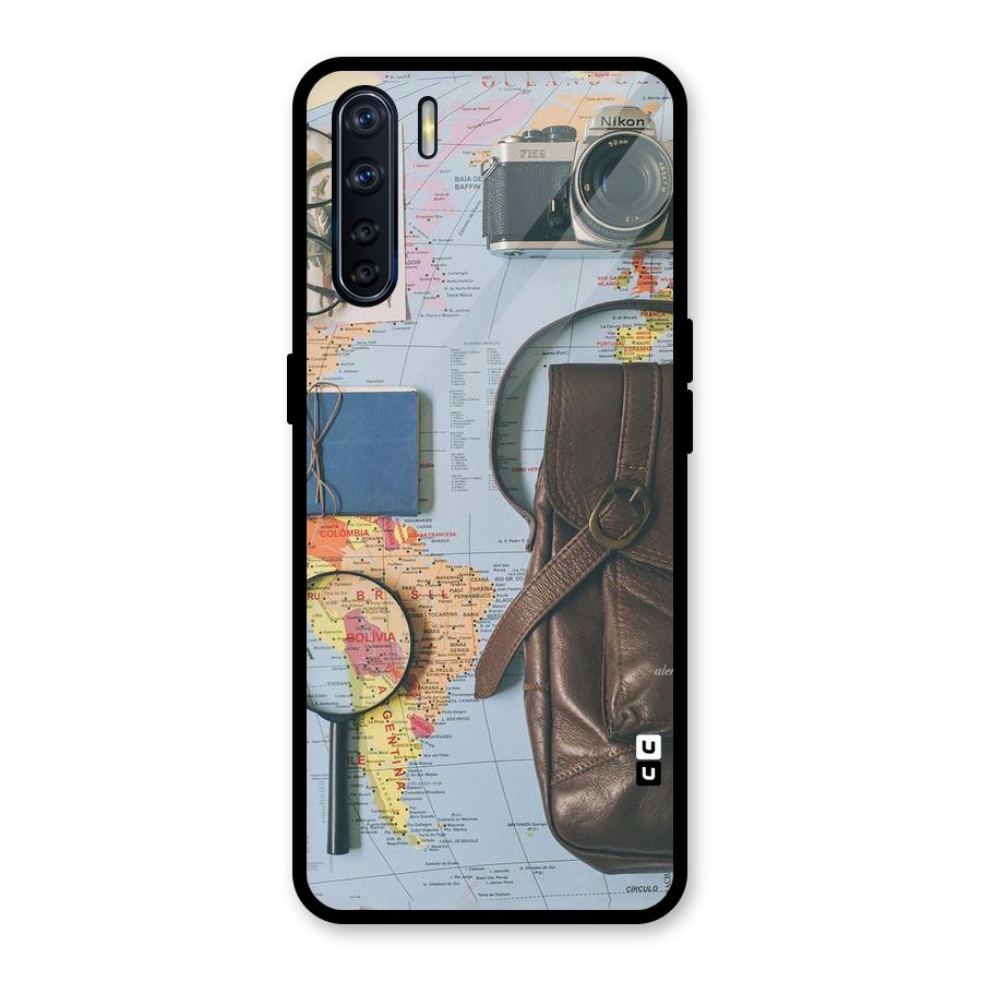 Travel Requisites Glass Back Case for Oppo F15