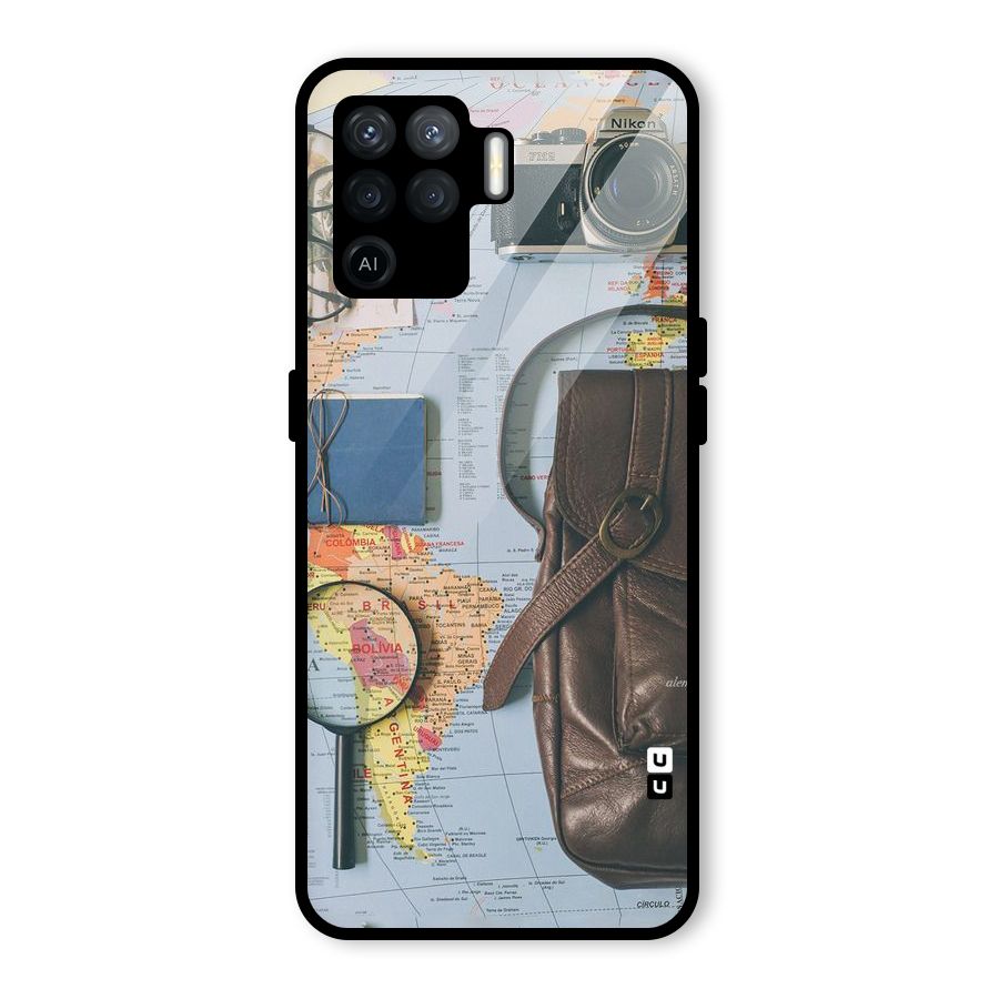 Travel Requisites Glass Back Case for Oppo F19 Pro