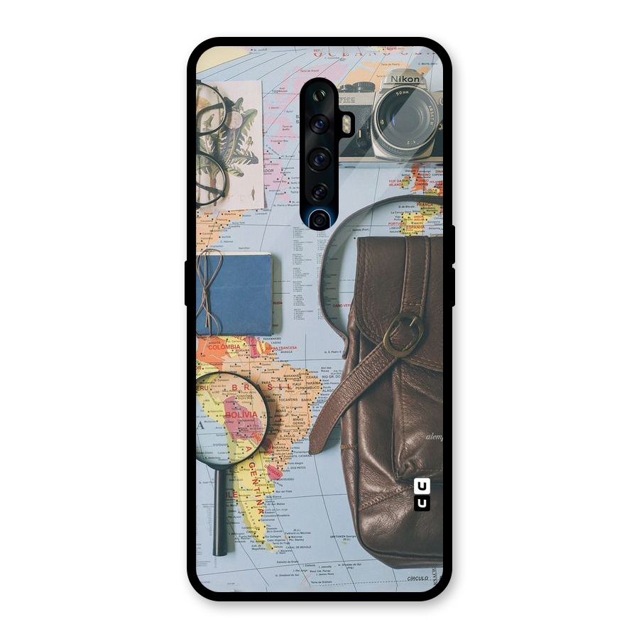Travel Requisites Glass Back Case for Oppo Reno2 Z