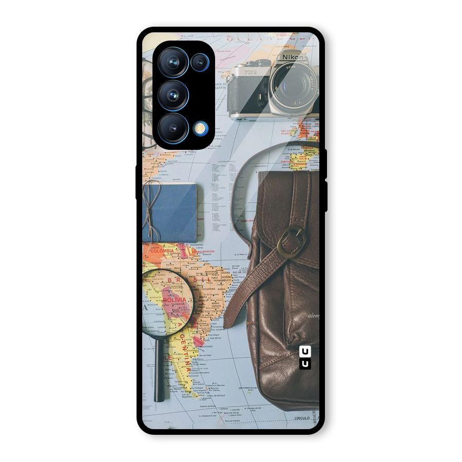 Travel Requisites Glass Back Case for Oppo Reno5 Pro 5G