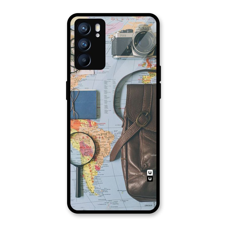 Travel Requisites Glass Back Case for Oppo Reno6 5G
