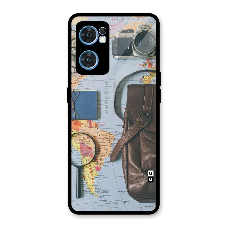 Travel Requisites Glass Back Case for Oppo Reno7 5G
