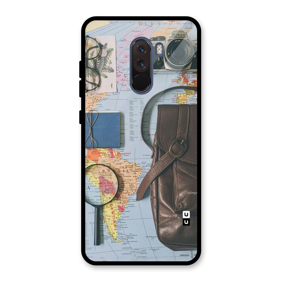 Travel Requisites Glass Back Case for Poco F1