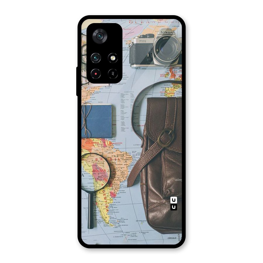 Travel Requisites Glass Back Case for Poco M4 Pro 5G