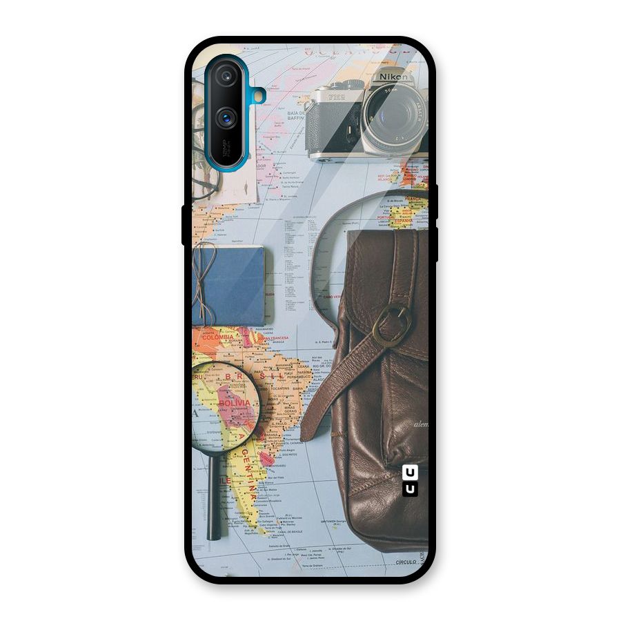 Travel Requisites Glass Back Case for Realme C3