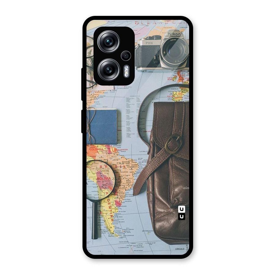 Travel Requisites Glass Back Case for Redmi K50i