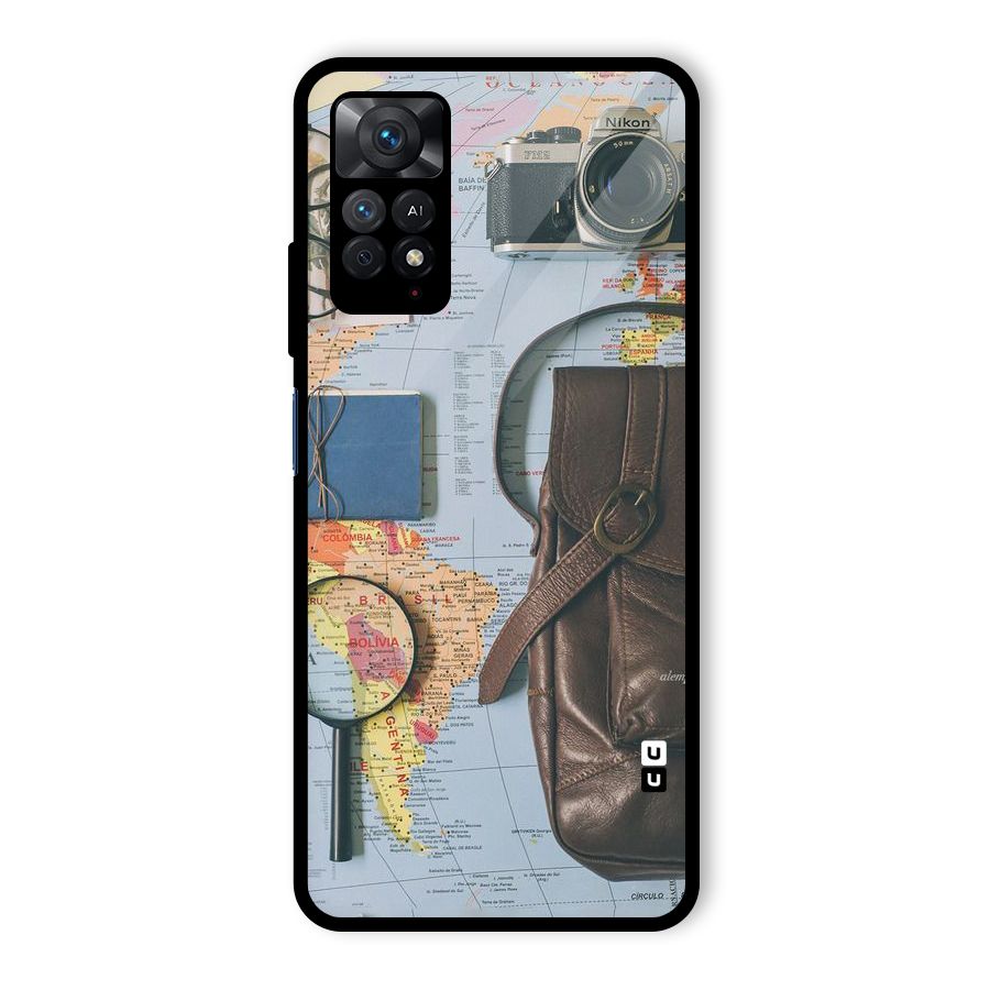 Travel Requisites Glass Back Case for Redmi Note 11 Pro