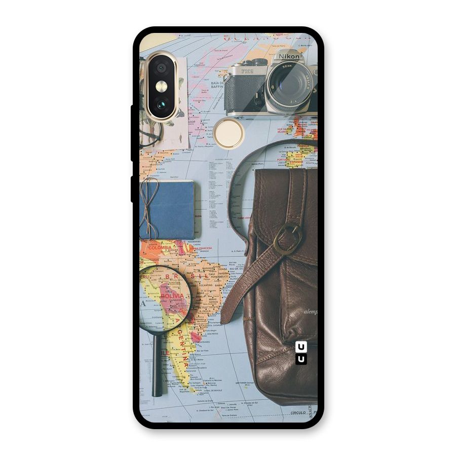 Travel Requisites Glass Back Case for Redmi Note 5 Pro