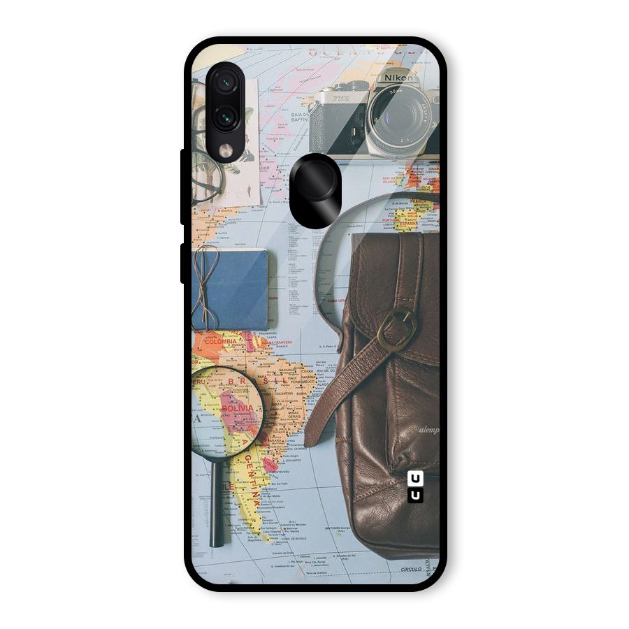 Travel Requisites Glass Back Case for Redmi Note 7 Pro