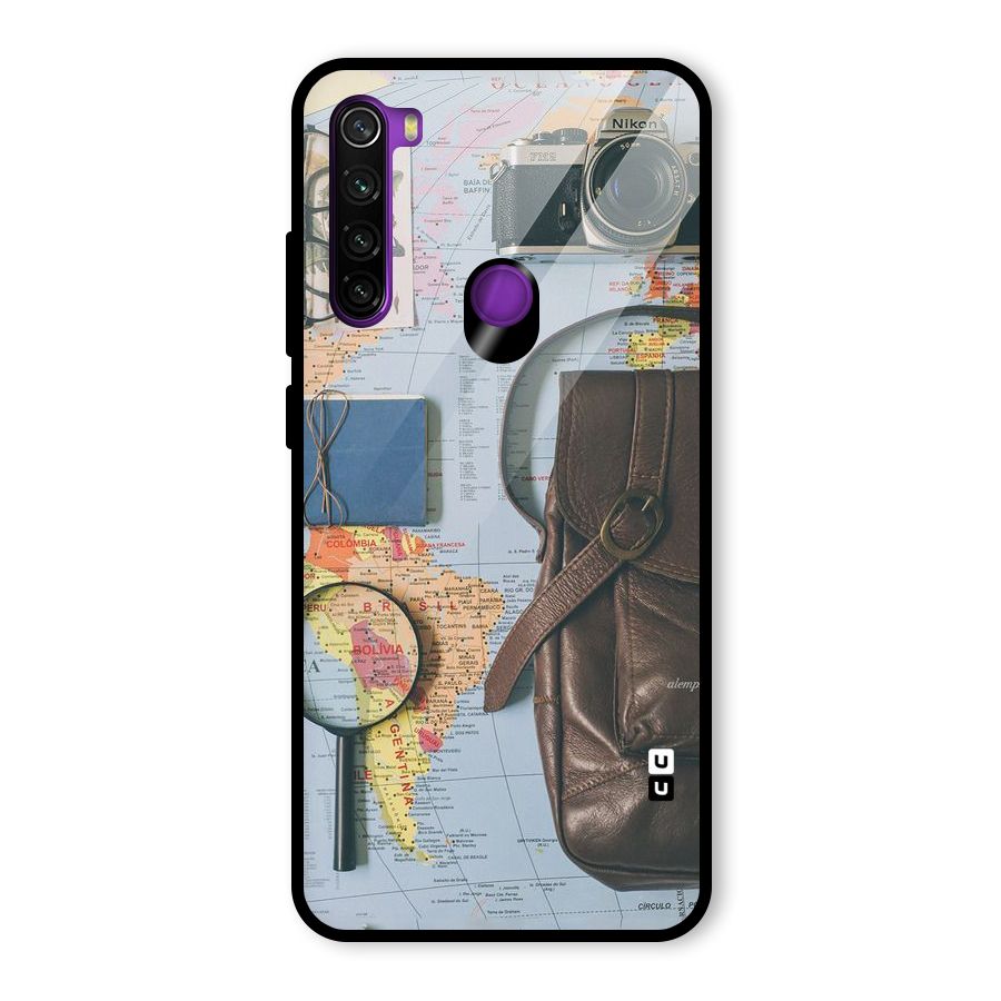 Travel Requisites Glass Back Case for Redmi Note 8
