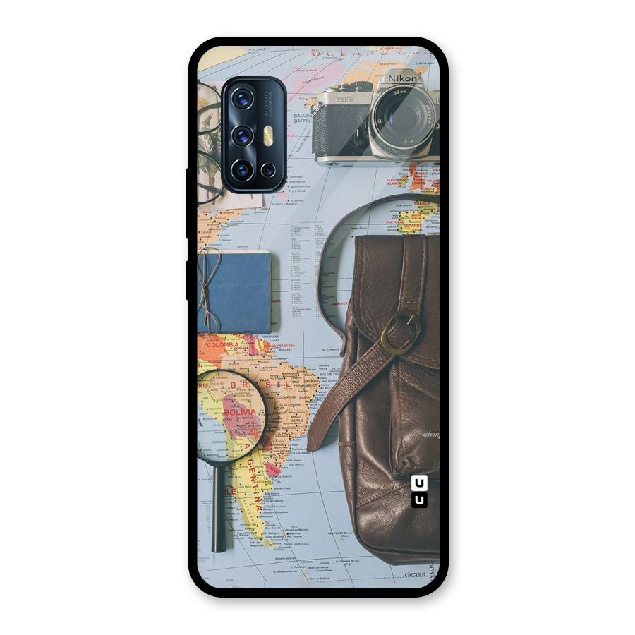 Travel Requisites Glass Back Case for Vivo V17