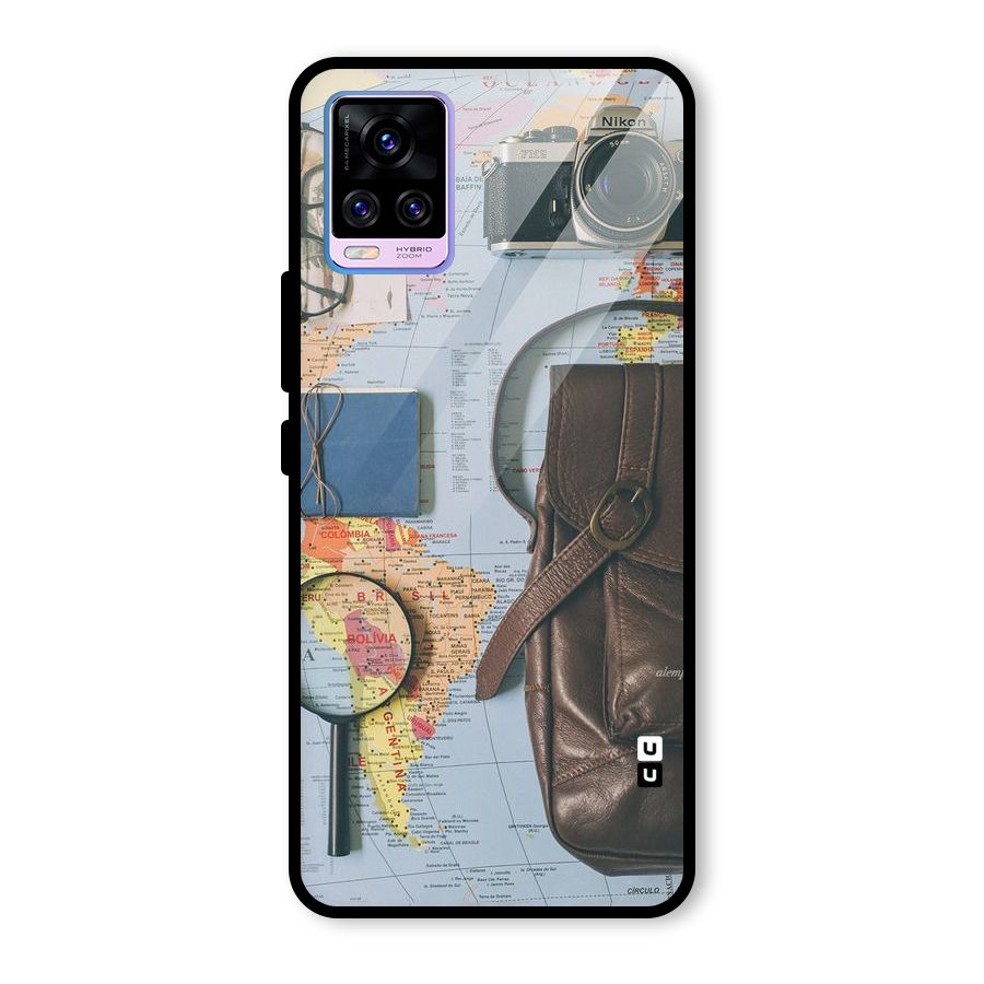 Travel Requisites Glass Back Case for Vivo V20 Pro