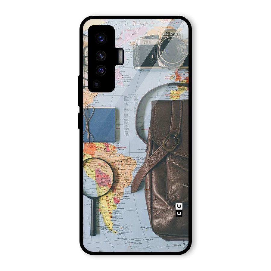 Travel Requisites Glass Back Case for Vivo X50