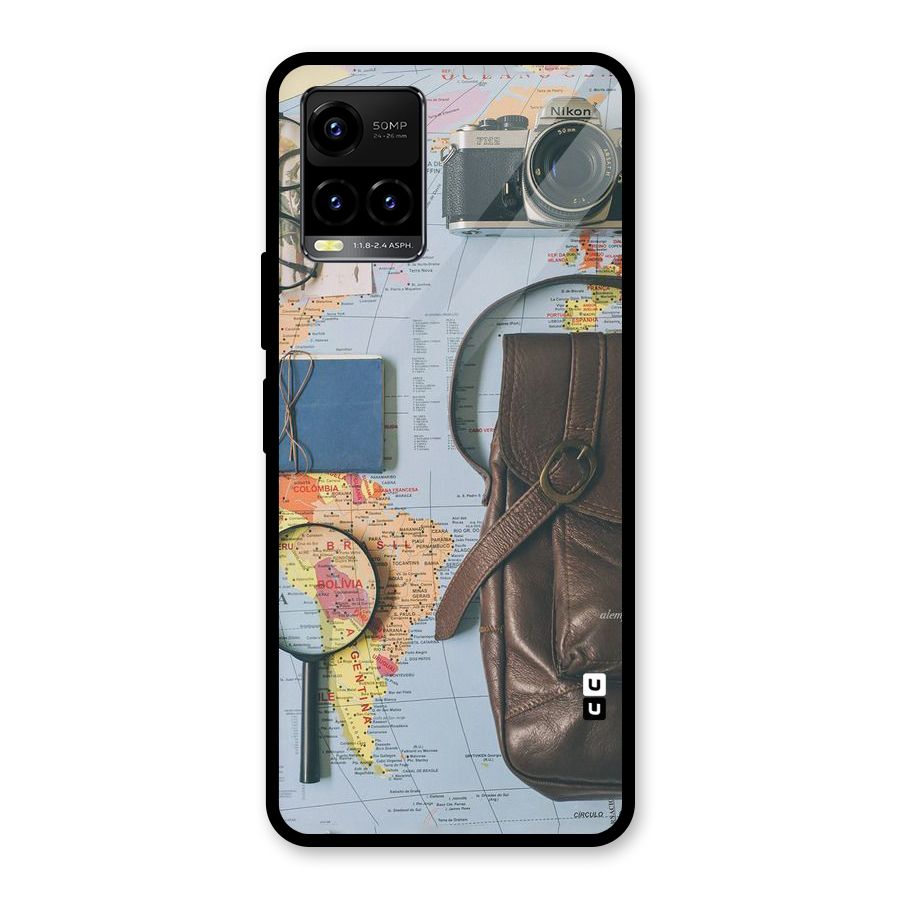 Travel Requisites Glass Back Case for Vivo Y21T