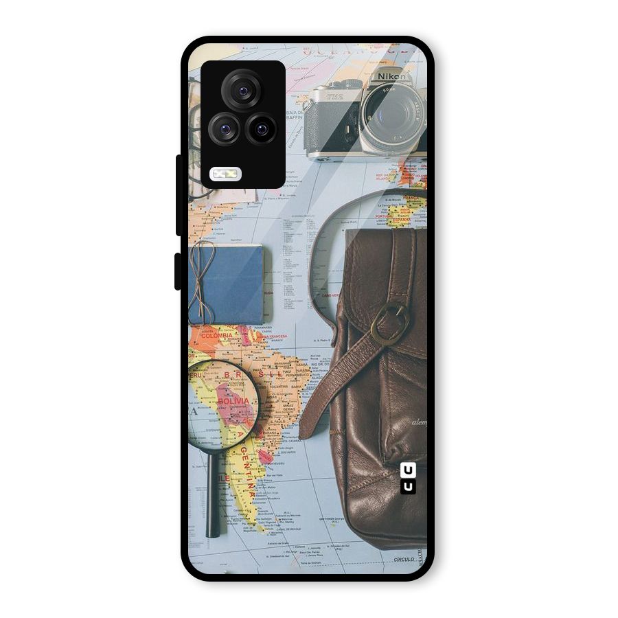 Travel Requisites Glass Back Case for Vivo iQOO 7 Legend 5G