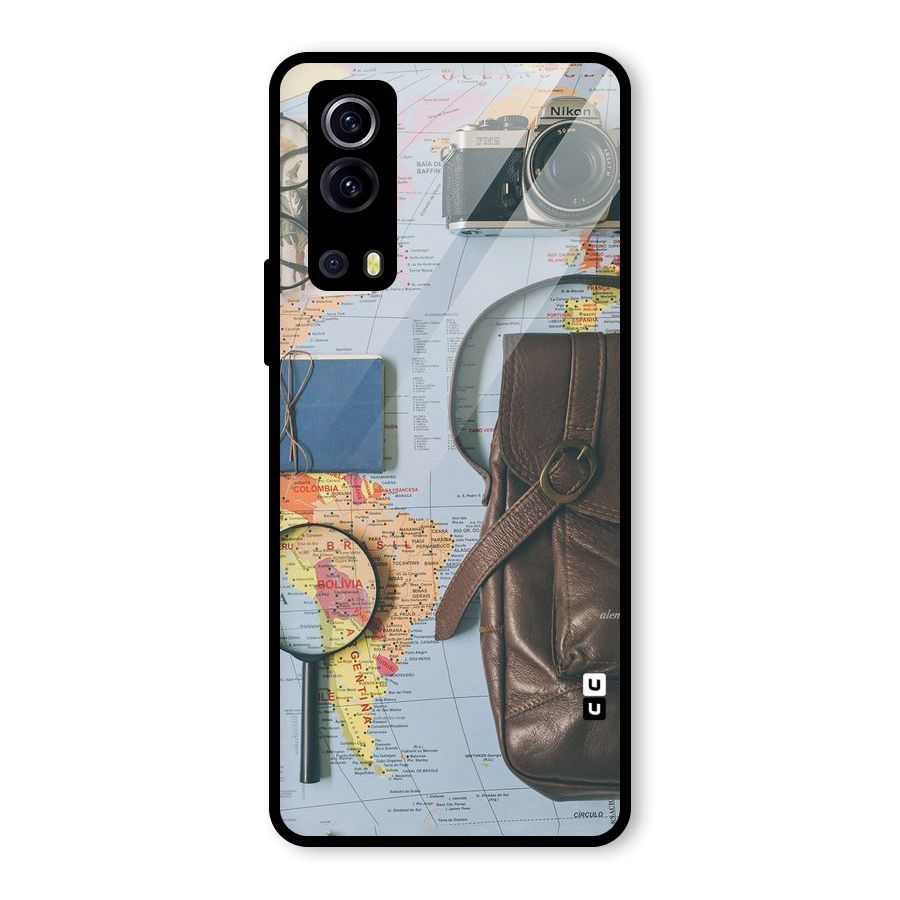 Travel Requisites Glass Back Case for Vivo iQOO Z3