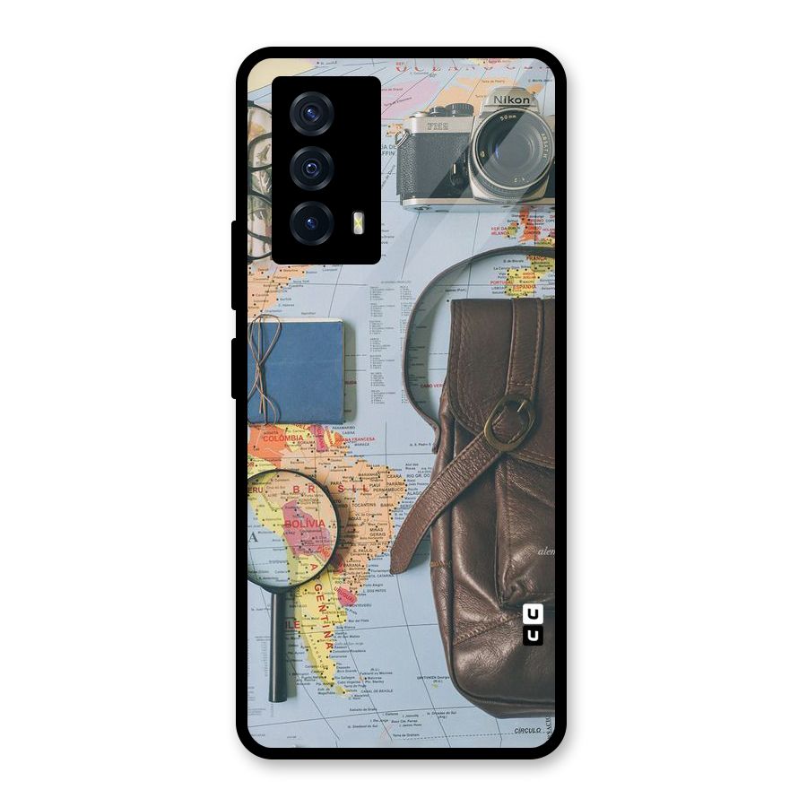 Travel Requisites Glass Back Case for Vivo iQOO Z5