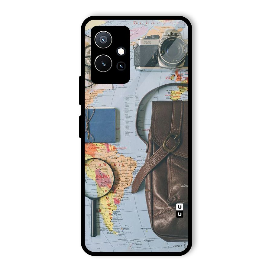 Travel Requisites Glass Back Case for Vivo iQOO Z6