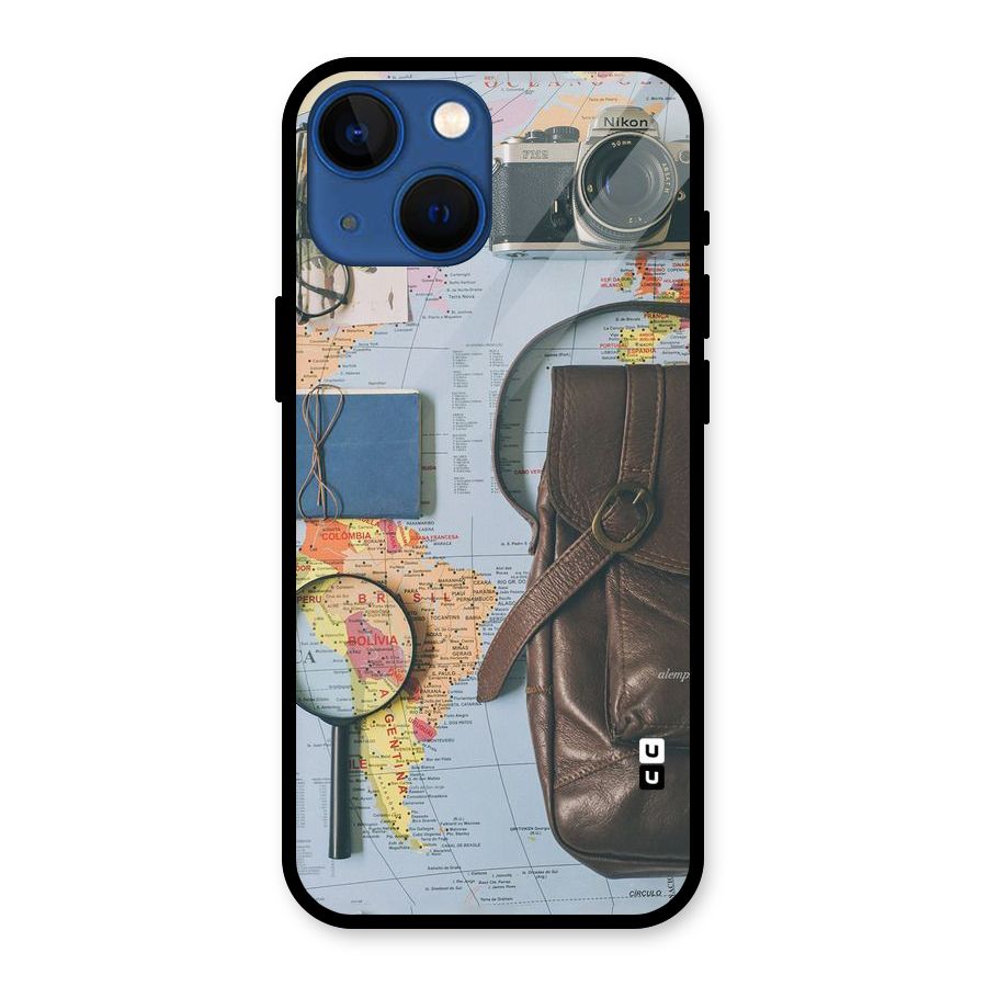 Travel Requisites Glass Back Case for iPhone 13 Mini
