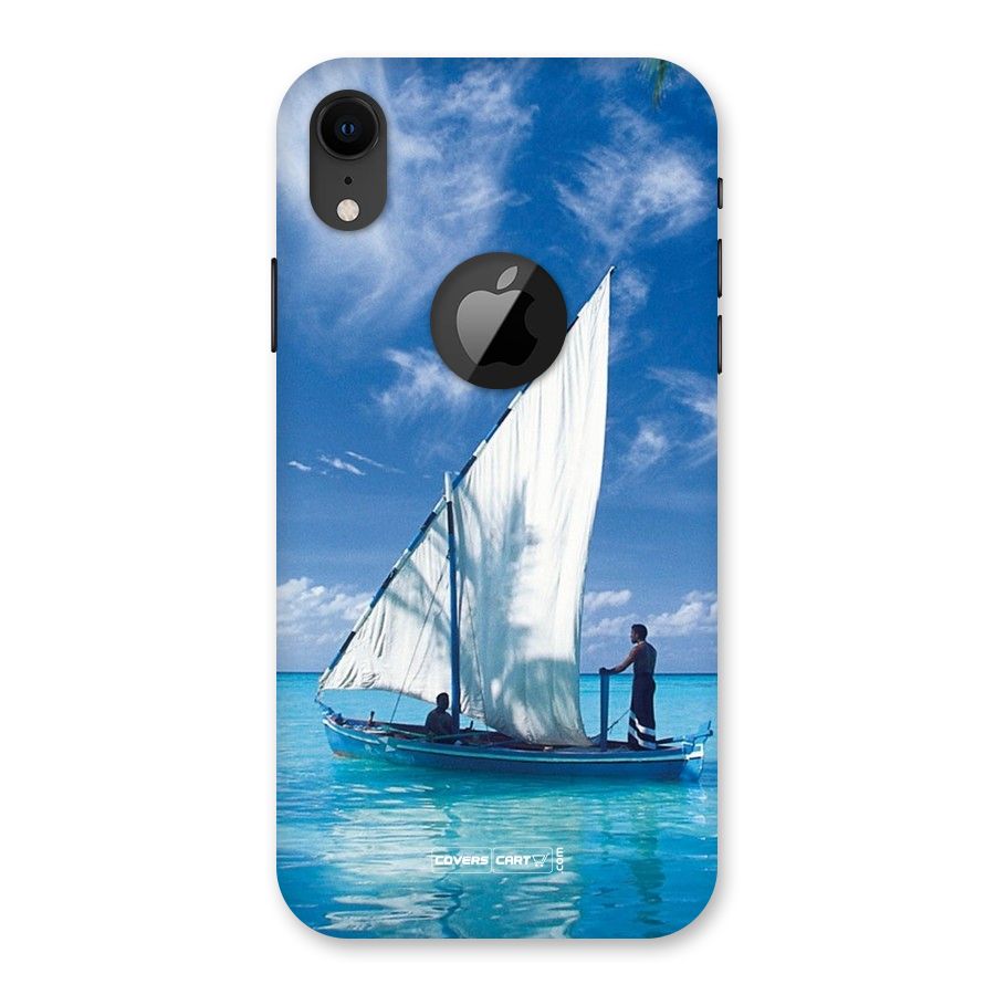 Travel Ship Back Case for iPhone XR Logo Cut