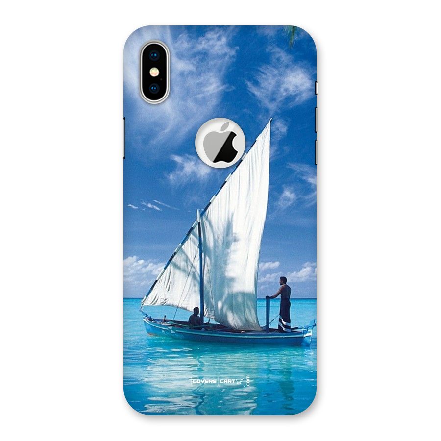 Travel Ship Back Case for iPhone X Logo Cut